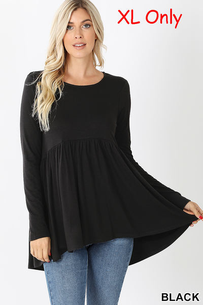 5970 4/4S Baby Doll TOP in BLACK