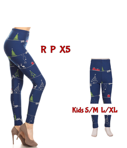 6039 Christmas Film Strip DESIGNER LEGGINGS or KIDS JV-M85