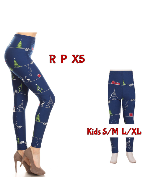 6039 Christmas Film Strip DESIGNER LEGGINGS or KIDS JV-M85