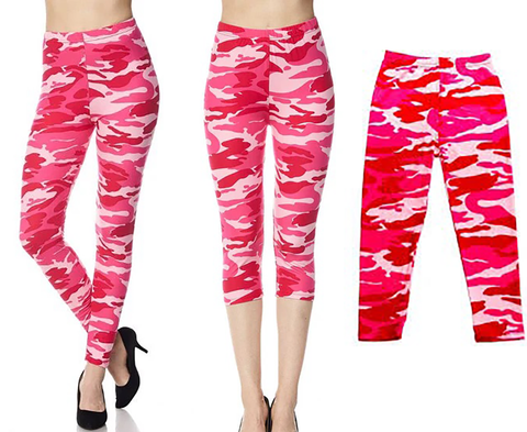 628 Pink Camo LEGGINGS & Kids