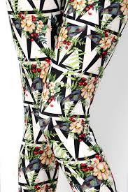 636 Triangle Floral LEGGINGS JV-M25DT