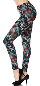 693 Abstract Flakes LEGGINGS