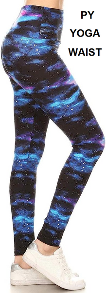 749 Blue Galaxy LEGGINGS & CAPRI