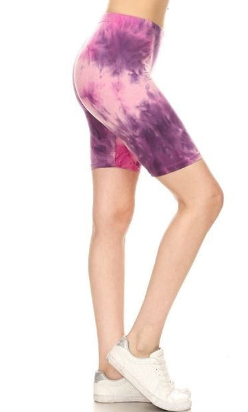 763s SHORTS Purple Pink Tie Dye JV-T47BL