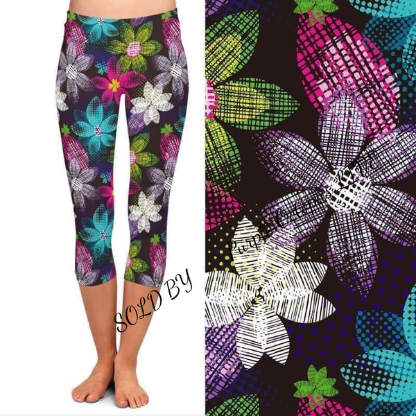 7740c Woven Floral DESIGNER CAPRI JV-T68A