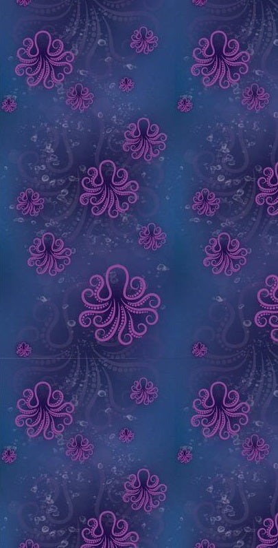 8000n Purple Octopus CUSTOM PRINT NAIL STRIPS JV-Z99