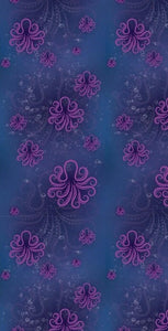 8000n Purple Octopus CUSTOM PRINT NAIL STRIPS JV-Z99