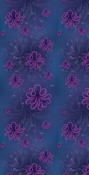 8000n Purple Octopus CUSTOM PRINT NAIL STRIPS JV-Z99