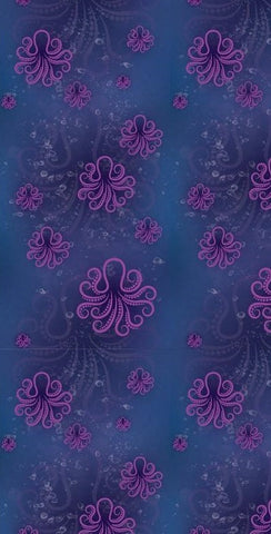 8000n Purple Octopus CUSTOM PRINT NAIL STRIPS JV-Z99