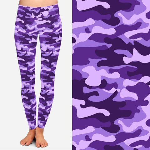 8020 Another Purple Camo DESIGNER LEGGINGS JV-Q52B G