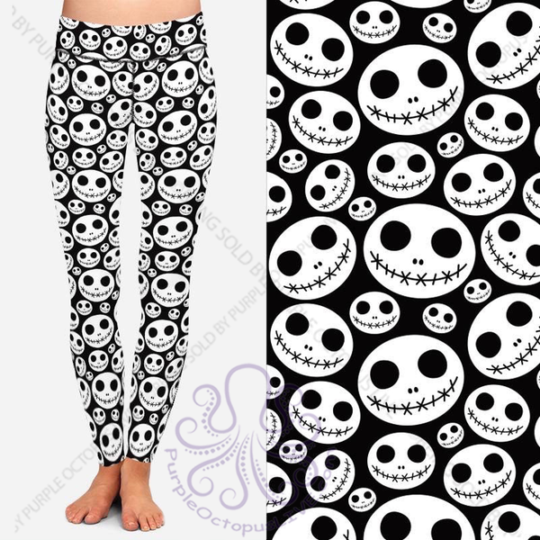8038 White Jack Heads DESIGNER LEGGINGS JV-C10B