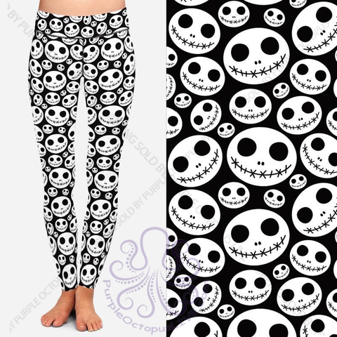 8038 White Jack Heads DESIGNER LEGGINGS JV-C10B