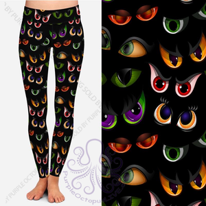 8041 Spooky Eyes POD DESIGNER LEGGINGS JV1-K5T