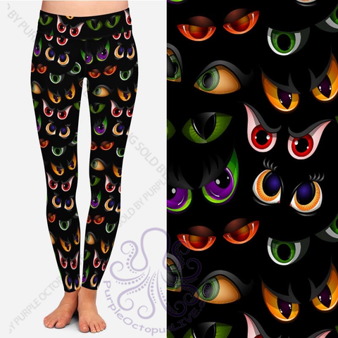 8041 Spooky Eyes POD DESIGNER LEGGINGS JV1-K5T