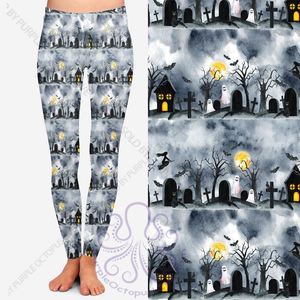 8052 Down Spooky Lane POD DESIGNER LEGGINGS JV1-H10B