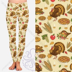 8059 Thanksgiving Dinner w PKTS DESIGNER LEGGINGS JV-HB60 G