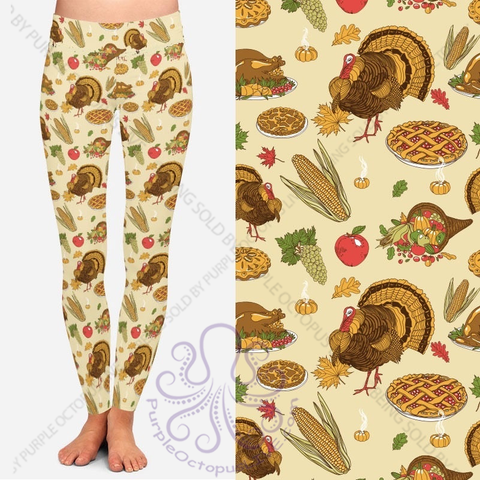 8059 Thanksgiving Dinner w PKTS DESIGNER LEGGINGS JV-HB60 G