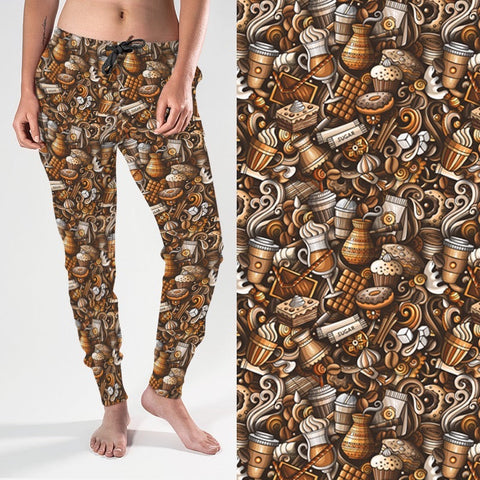 8062j Espresso Collage POD JOGGERS JV-C21C