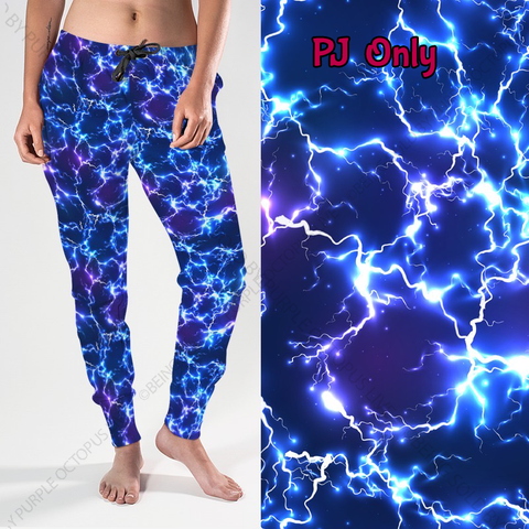 8068j Blue Lightning DESIGNER JOGGERS
