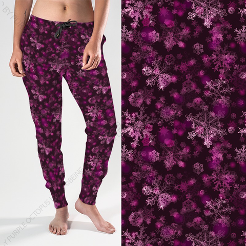 8070j Crystal Snowflakes DESIGNER JOGGERS