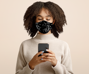 8073m Fields of Snow DESIGNER MASKS JV-M45