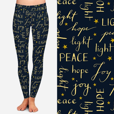 8077 Christmas Tidings DESIGNER LEGGINGS JV-K35C