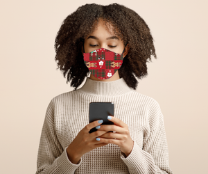8087m Holly Jolly Xmas DESIGNER MASKS JV-L25