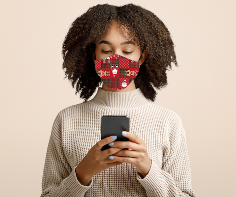 8087m Holly Jolly Xmas DESIGNER MASKS JV-L25