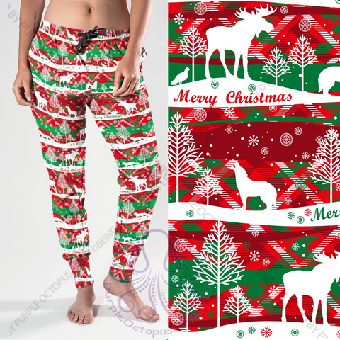 8097j Country Christmas POD JOGGERS JV-L10C