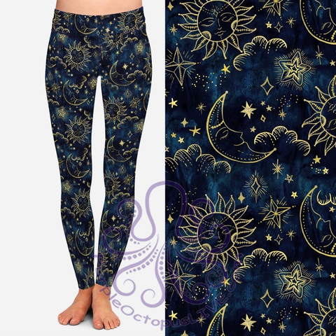 8100 Evening Skies DESIGNER LEGGINGS