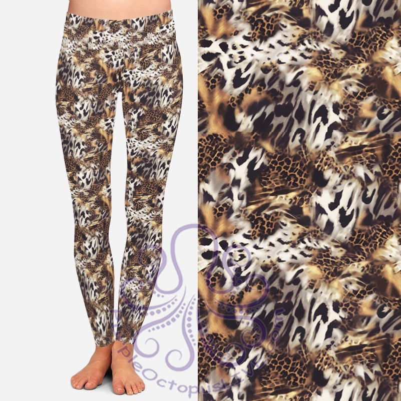 8101 Stunning Safari DESIGNER LEGGINGS $23