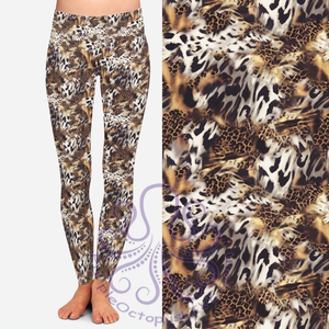 8101 Stunning Safari DESIGNER LEGGINGS $23
