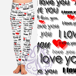 8114 Red White & You POD DESIGNER LEGGINGS JV-A15C