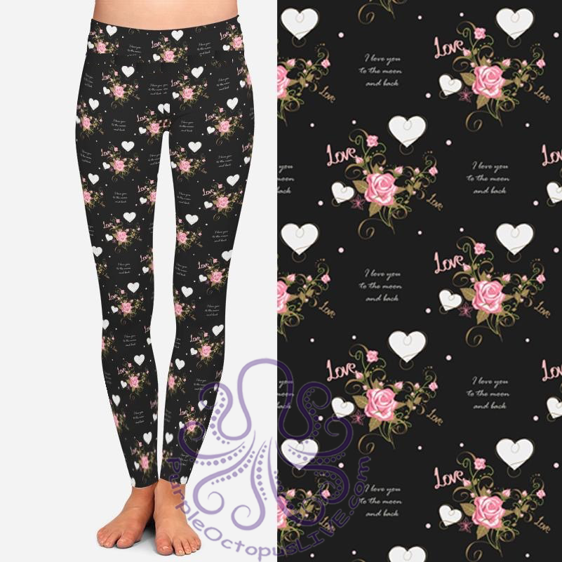 8115 To The Moon & Back POD DESIGNER LEGGINGS JV-A10C