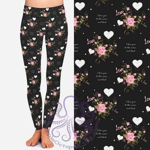 8115 To The Moon & Back POD DESIGNER LEGGINGS JV-A10C