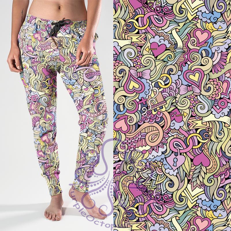 8128j My Valentine Collage POD JOGGERS JV-D40C