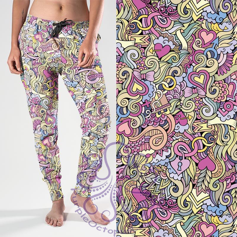 8128j My Valentine Collage POD JOGGERS JV-D40C