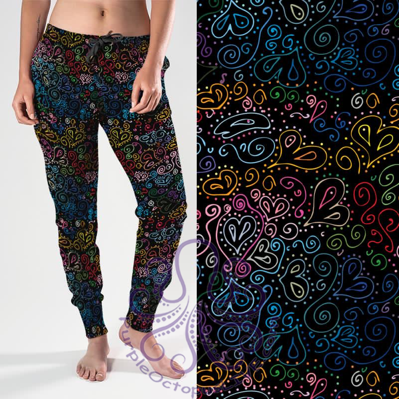8133j Paisley Hearts POD JOGGERS JV-C20C