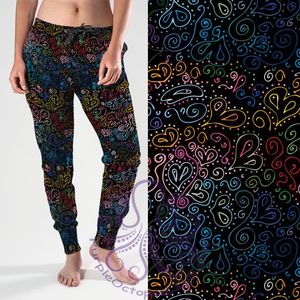 8133j Paisley Hearts POD JOGGERS JV-C20C