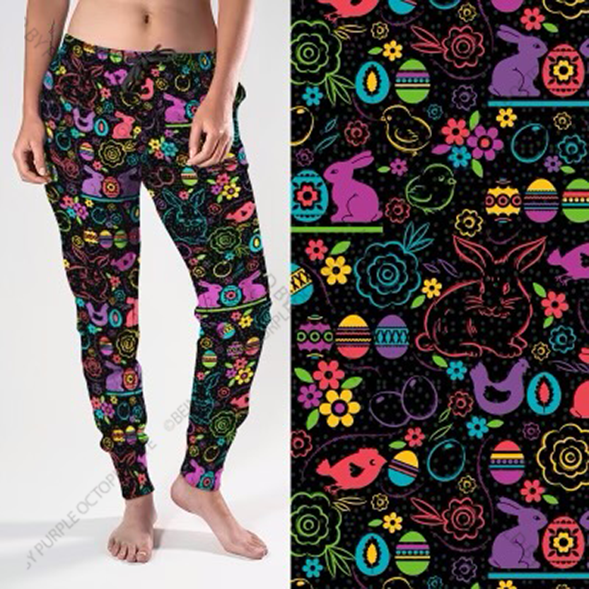 8154j Easter Time POD JOGGERS JV-F15C
