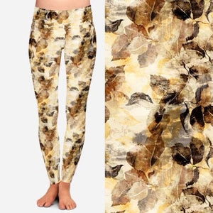 8164 Imprinted Gold POD DESIGNER LEGGINGS JV-G4C