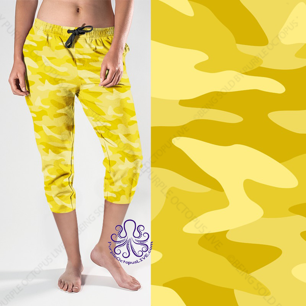 8167cj Yellow Camo POD CAPRI JOGGERS JV-BBOK