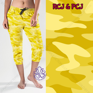8167cj Yellow Camo POD CAPRI JOGGERS JV-BBOK