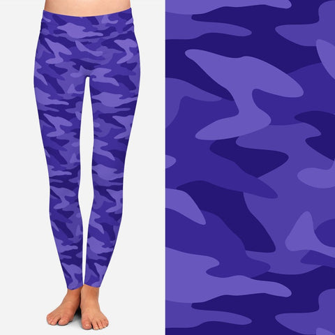 8170 More Purple Camo POD DESIGNER LEGGINGS JV-HA61B G