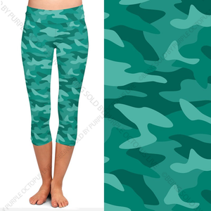 8171 True Greens Camo POD DESIGNER CAPRI JV-HA67C G