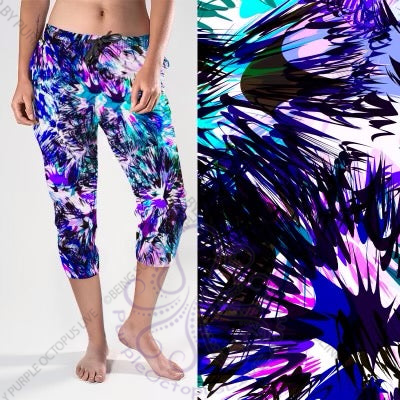 8175cj Tie Dye Splatter POD CAPRI JOGGERS JV-SOLD OUT