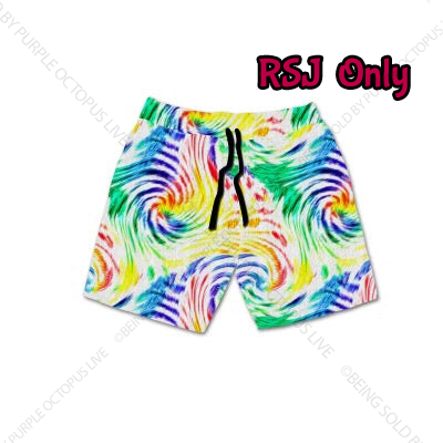 8176sj Hurricane Tie Dye POD SHORT JOGGERS JV-PBB