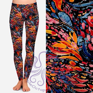 8181 Blaze Tie Dye DESIGNER LEGGINGS
