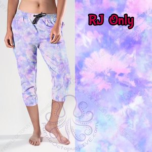 8186cj Violet Splash TD DESIGNER CAPRI JOGGERS