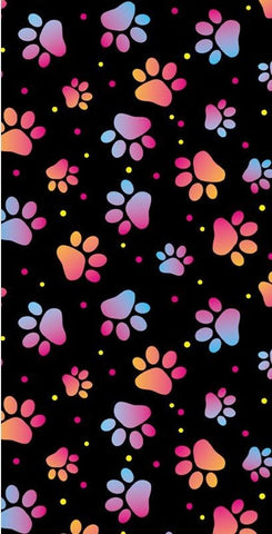 8188n Rainbow Pastel Paws CUSTOM PRINT NAIL STRIPS JV-Z99